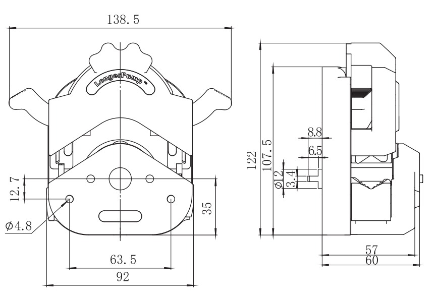 YZII25 Dimensions